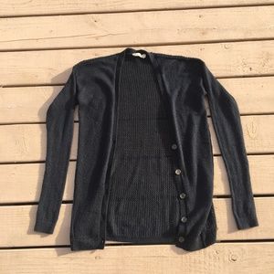 Hollister Navy Blue Crochet Cardigan